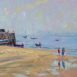 St Ives Harbour, Hazy Light (HG366) Oil on Board 12