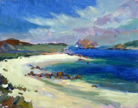 Looking North from Lizard Point (HG378) Oil on Board 14