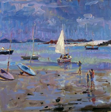 Stormy Light, Low Tide, Old Grimsby (HG380) Oil on Canvas 18