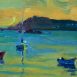 Still Evening, Towards Bryher (HG403) Oil on Board 6