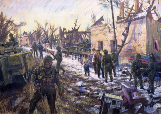 Study for 'Peace in Our Time' (HG47) Pastel 24.5