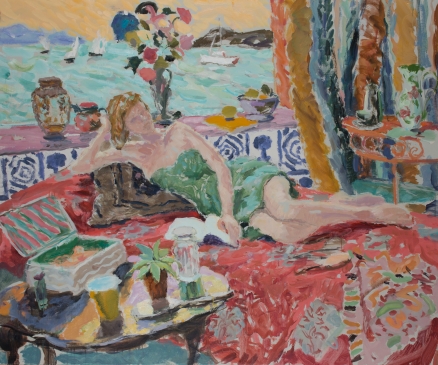 Dreaming by the Sea (HG1129) Oil on Canvas 30