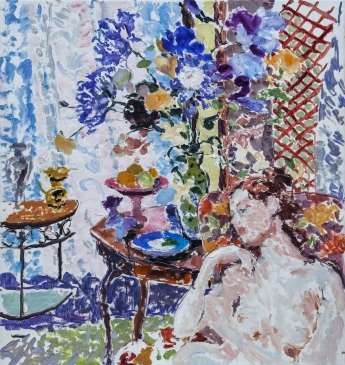 I Remember Well that Summer Place (HG1283) Oil on Canvas 36” x 34”