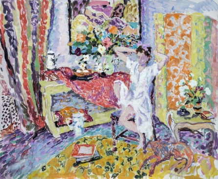 Interior with Young Woman (HG1318) Oil on Canvas 38” x 46”