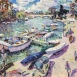 Spring Day: the Thames at Richmond (HG1321) Oil on Canvas 30” x 50”