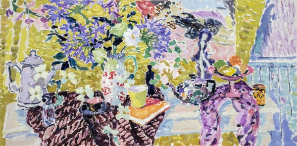 The Console Table (HG1349) Oil on Canvas 24” x 48”