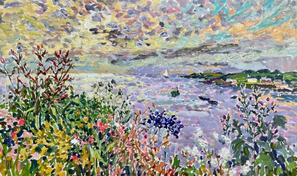 Dawn on the Roseland  (HG1483) Oil on Canvas.  30