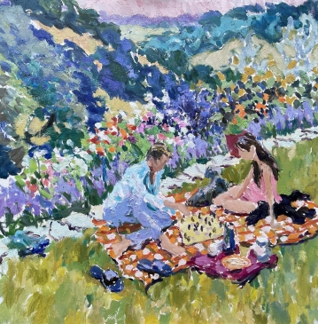 The Queens Gambit (HG1492) Oil on Canvas  30