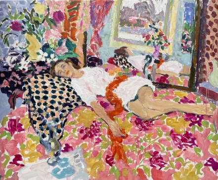 Reflection in White (HG1455)  Oil on Canvas   38