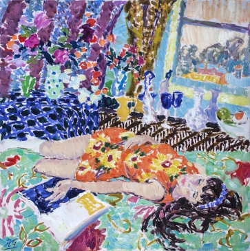 Time Slows ( HG1418) Oil on canvas 42