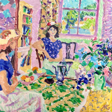 In Reflection • Oil on Canvas • 30 x 30 in • #HG1581