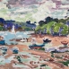 Low Tide on the Helford River (HG1477).  Oil on Board   15