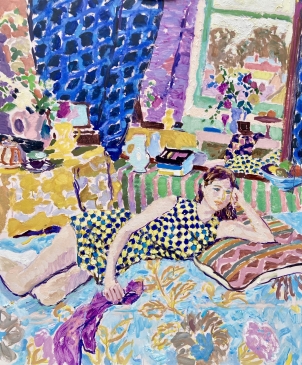 Memories and Reflections (HG1399) Oil on Canvas 46' x-38'