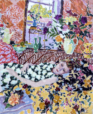 The Rose Dress (HG1375) Oil on Canvas