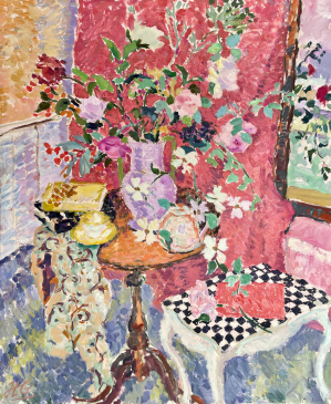 The Valentine Card (HG1565) Oil on Canvas 46x38ins