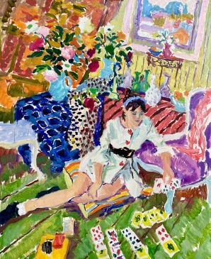 Ace of Hearts (HG1440) Oil on Canvas 46