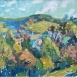 Pitchers Hill in Spring (HG1487) Oil on Canvas