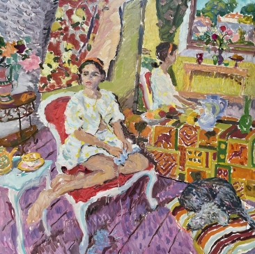 Woman and Dog (HG1486)  48