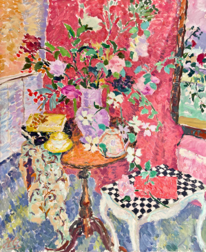 The Valentines Card • Oil on Canvas • 46 x 48 in • #HG1565