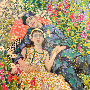 Waiting for Tomorrow • Oil on Canvas • 42 x 42 in • #HG1452