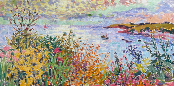 Daybreak on the Roseland • Oil on Canvas • 30 x 60 in • #HG1583