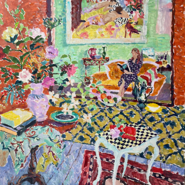 Sarah Through the Looking Glass • Oil on Canvas • 48 x 48 in • #HG1564