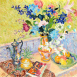 HG1591 Still Life with Hydrangeas and Lily 42x42