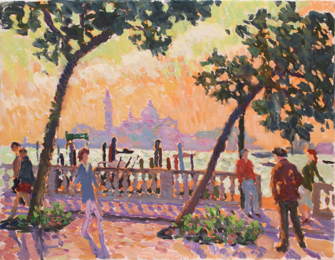 HG1609 Sunday Morning - Looking Towards San Giorgio Maggiore 28x36