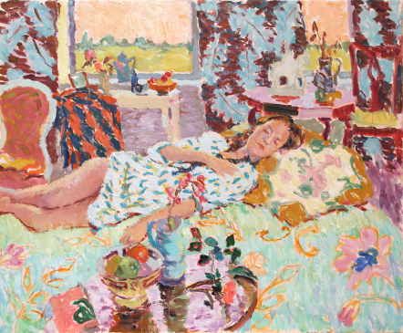 HG1613 Interior with Dreaming Figure 38x46