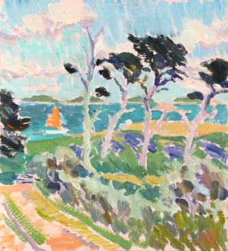 HG1626 Late Afternoon - Looking towards the Eastern Isles 18.5x16.5