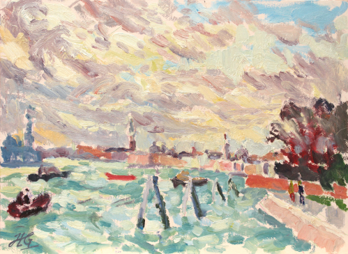 HG1630 Breezy Afternoon, Venice 16.5x22