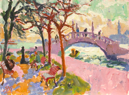 HG1631 Winter Afternoon - Campeillo della Malvasia I 16.5x22