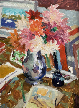 HG1648 The Last of the Dahlias 26x19