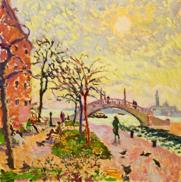 Winter Afternoon - Campiello della Malvasia | 42x42ins | HG1608